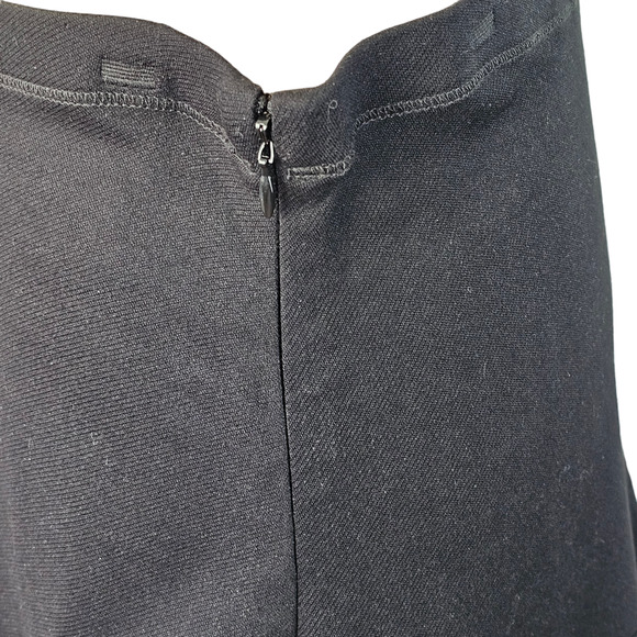 Cabi black ponti skirt with flared asymmetrical peplum size 10 - Picture 7 of 10